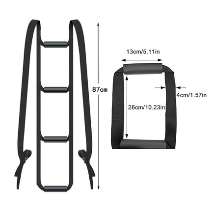 Bed ladder, lifting aid, bed ladder, rope ladder, adjustable bed rope ladder, rope ladder, auxiliary handle with pull-up rope lifter, standing aid, rope ladder, bed aids for the elderly, sick,