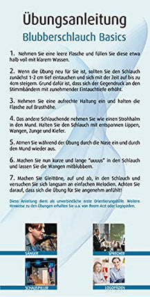 Bubble tube silicone tube for voice therapy - High-quality Lax Vox tube for voice training and vocal hygiene made of platinum-cured silicone (transparent, 1 tube)