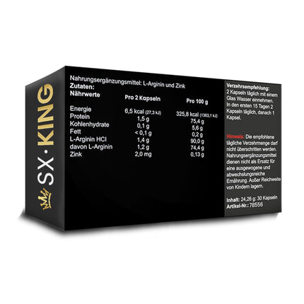 2x SX King Capsules for the active man - Extra Strong - Men's support for your potency