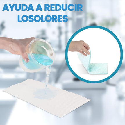 ACWOO Toilet Bags with Absorbent Pads, 40 Pack Bedpan Liners, Disposable Commode Toilet Pads, Portable Toilet Bags, Super Absorbent