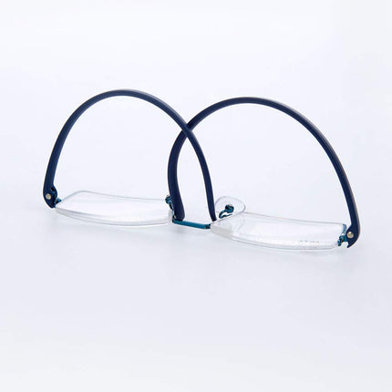 KoKoBin 2 pieces reading glasses with ultra-light TR90 frame reading aid half glasses made of metal frame with half-frame vision aid with glasses case for women and men +1.5
