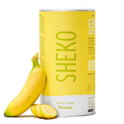 SHEKO Balance Shake Banana - 21 Creamy Meal Replacement Shakes for Weight Loss - High Protein, Gluten-Free &amp; Natural Flavor - Weight Loss Shake