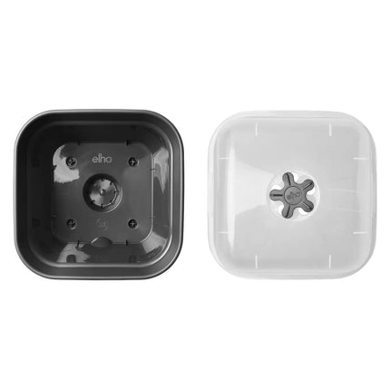 elho Green Basics Grow Pot Square All-in-1 15 - Flowerpot for growing - 100% recycled plastic - Ø 15.0 x H 12.1 cm - Black/Living Black