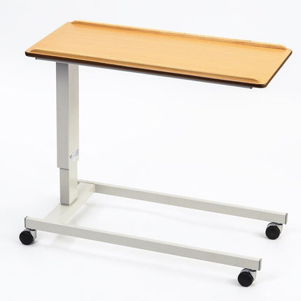 NRS EasyLift Overbed/Over Chair Table Beech N43553 - Standard Base, Extra Low