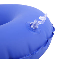 Inflatable Bedpan, Blue Washable Nursing Toilet Bathroom Bedpan for Elderly Bedridden Women in Home Hospital