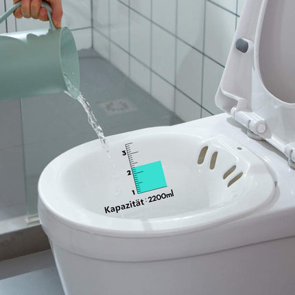 Bwelcam Sitz Bath for the Toilet, Bidet Insert for Toilet, Shatter-Proof Sitz Baths, Sitz Bath Toilet Insert, Portable Bidet Basin