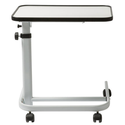 FabaCare Luxury Side Table, infinitely height-adjustable nursing table, bedside table on casters, table for bed with tilt, foldable, angle adjustable, white