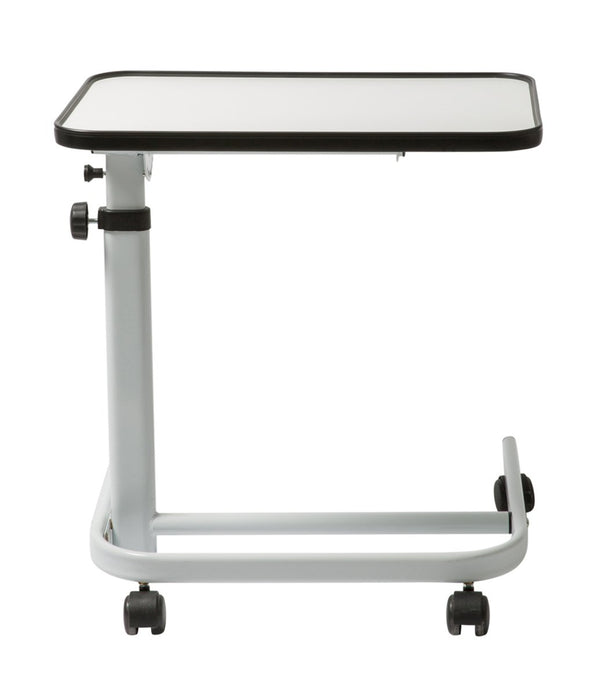 FabaCare Luxury Side Table, infinitely height-adjustable nursing table, bedside table on casters, table for bed with tilt, foldable, angle adjustable, white