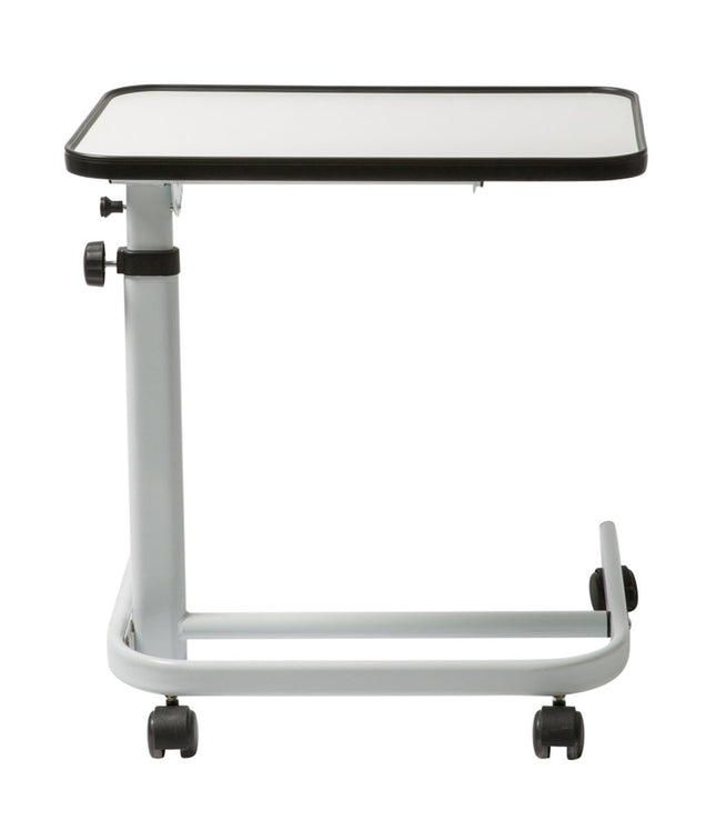 FabaCare Luxury Side Table, infinitely height-adjustable nursing table, bedside table on casters, table for bed with tilt, foldable, angle adjustable, white