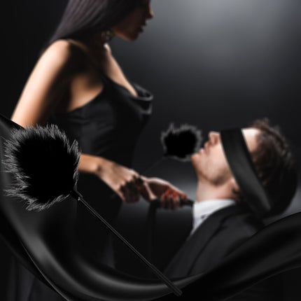 BDSM Bondage Restraints SM Sex Toys for Couples, Sex Bondage Set Bed Restraints Handcuffs Eye Mask Blindfold Feather Tickler Fetish Ankle Cuffs Sex Toys for Bed