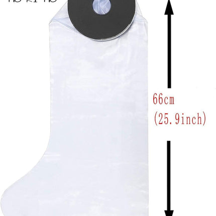 HKF HO KI HO Shower Protector Leg, Cast Protector Waterproof Leg, Reusable Water Protection for Arm Cast Keep Wounds and Bandages Dry While Bathing - Adult Short Leg - 66CM