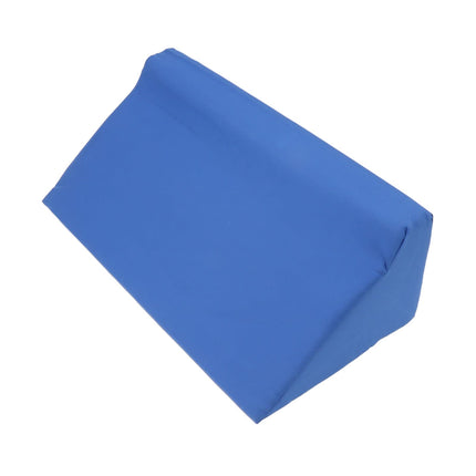 Cosiki Wedge Pillow Bed Body Side Wedge Pillow, Vein Pillow Leg Elevation Pillow, Blue Hidden Zipper Wedge Pillow Side Sleeper Washable Mattress Wedge (50 * 25 * 15cm)