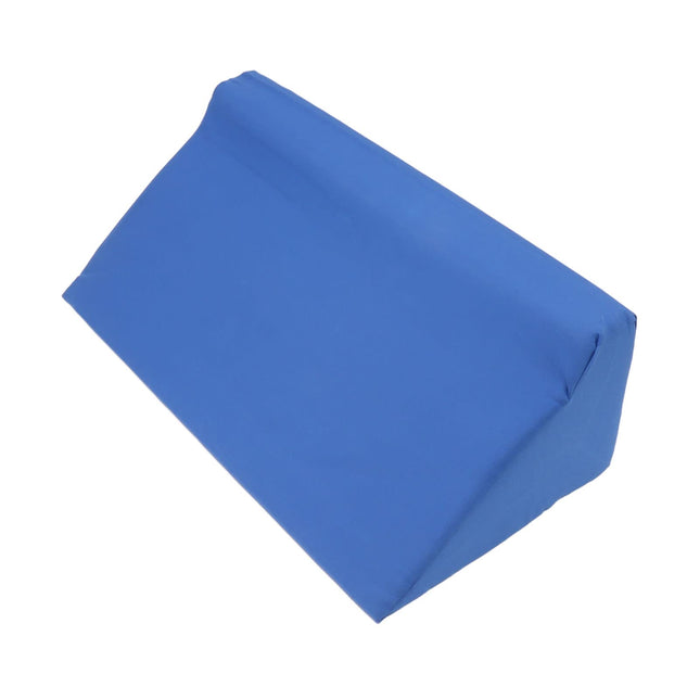 Cosiki Wedge Pillow Bed Body Side Wedge Pillow, Vein Pillow Leg Elevation Pillow, Blue Hidden Zipper Wedge Pillow Side Sleeper Washable Mattress Wedge (50 * 25 * 15cm)