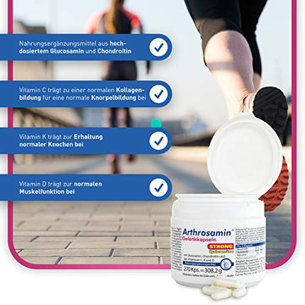 Arthrosamin strong joint capsules with hyaluronic acid, 270 capsules, 304 g