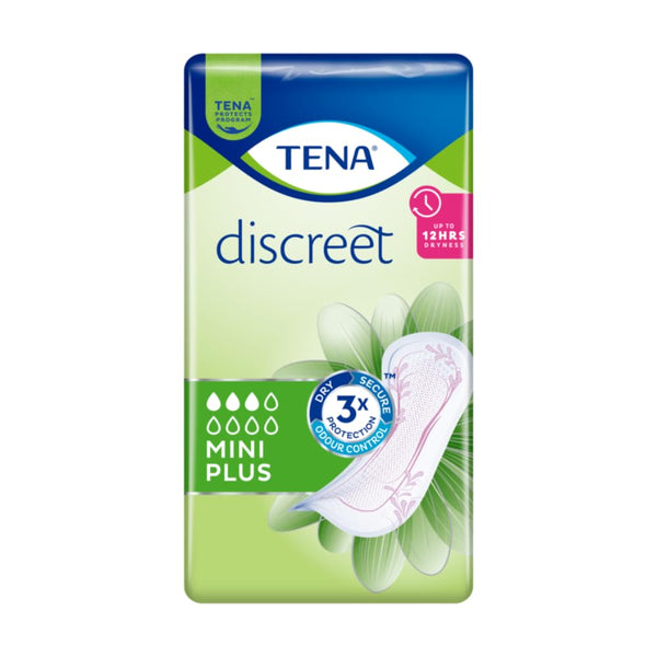 TENA DISCREET Incontinence Pads mini plus 6X20 pcs