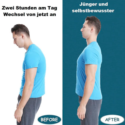 Posbaer Back Straightener Comfortable and Adjustable Back Support Belt, Posture Corrector Back Men Women, Open Your Shoulders