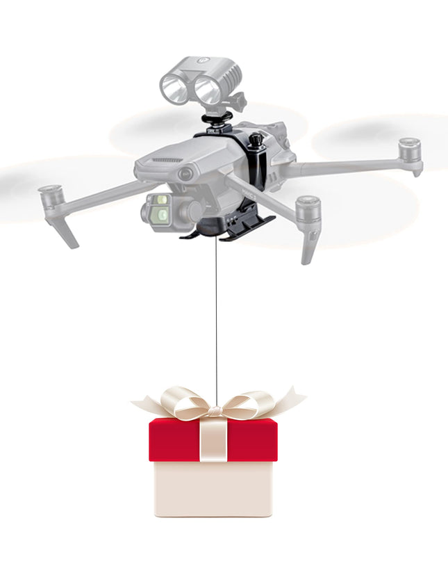 WTSUNFI Mavic 3 Landing Gear with Airdrop, for DJI Mavic 3 (Airdrop Landing Gear),Flower (Ring) Delivery/Drone Fishing/Party Gift Delivery/Search and Rescue/Non-contact Medical Item Delivery