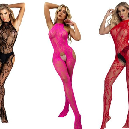 V-Ting Sexy Bow lingerie women's bodystocking fishnet body catsuit underwear lingerie fishnet tights hollow jumpsuit women bodysuit nightwear sleeveless