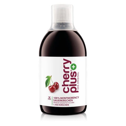 US Montmorency Sour Cherry Concentrate – Highly Concentrated – 1,450 Montmorency Sour Cherries per Bottle (500 ml) – Cherry PLUS