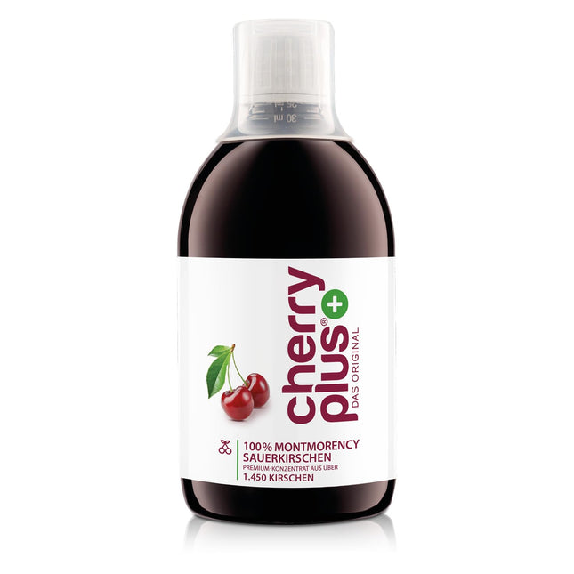 US Montmorency Sour Cherry Concentrate – Highly Concentrated – 1,450 Montmorency Sour Cherries per Bottle (500 ml) – Cherry PLUS