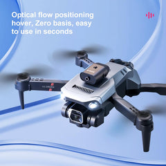 Foldable Quadcopter Drone, K6 FPV RC Quadcopter with 1080P 4K HD Dual Camera, 15 Minutes Flight Time, Intelligent Hovering and Obstacle Avoidance, 50x Zoom Wi-Fi Drone