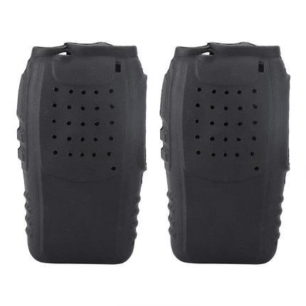 2-Piece Radio Walkie Talkie Case Soft Silicone Radio Holster Case Protector for BF888s Walkie Talkies