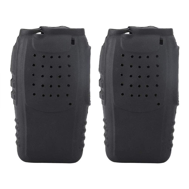 2-Piece Radio Walkie Talkie Case Soft Silicone Radio Holster Case Protector for BF888s Walkie Talkies