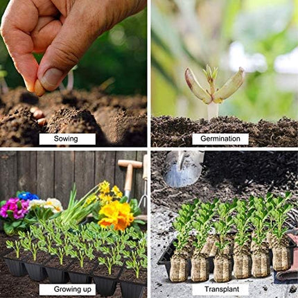 Richaa 5 pieces 120 cells cultivation set mini cultivation greenhouse small plants indoor greenhouse cultivation set cultivation tray with lid room greenhouse windowsill for indoor