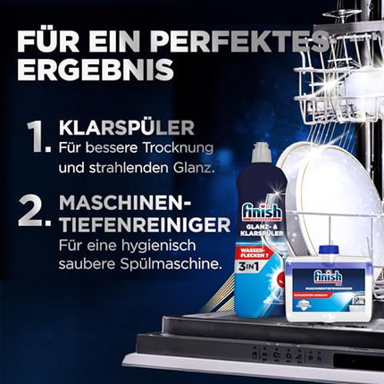 Finish Ultimate Infinity Shine Dishwasher Tablets – Dishwasher tablets for ultimate cleaning, grease-cutting power, and shine with protective shield – Gigapack with 2 x 80 tablets