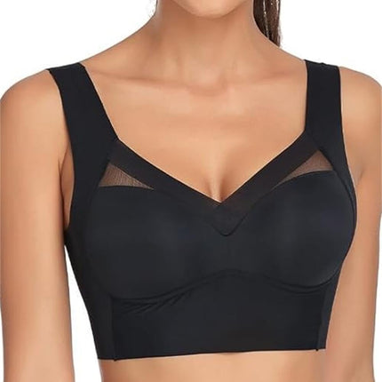 Hatme Posture Corrector Bra, Wmbra Original, Comfy Back Bra for Women (DE/NL/SE/PL, Alphanumeric, XL, Regular, Regular, Black)