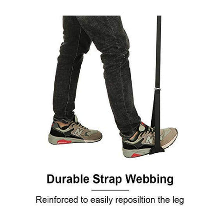 Healthman Leg Lifter Sling, Wide Style, 112 cm, Foot Loop and Handle, for Seniors, Disabled, and Pediatricians, Mobility Aid for Car, Bed, Couch, Hip Replacement, and Wheelchair