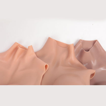 AMAZBEE Silicone Breasts, Realistic Artificial Breasts Soft BE Cups Sissy Tits for Transgender Crossdresser Cosplay Dress Up (Flesh-B Cup)