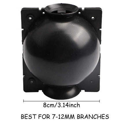 Ianulus Plant Rooting Ball, 4 Pieces Plant Root Growing Box, Plant Rooting Device, Plant Root Booster Device for Plant Transplantation, Root Formation, Asexual Reproduction (Black)