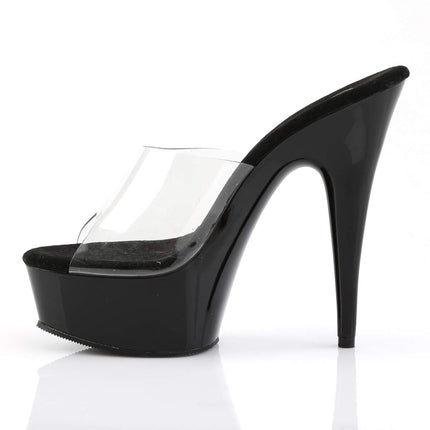 Pleaser DELIGHT-601 Women's Sandals, Transparent, 41 EU (8 UK/11 M US)