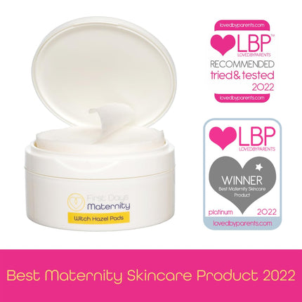 First Days Maternity - Postpartum Accessories Witch Hazel Pads - Witch Hazel Postpartum Pads for Perineal Discomfort - Thick, Absorbent, Gentle on Skin - Postpartum Essentials - Made in UK - 40 Postnatal Pads