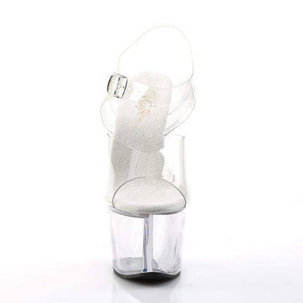 Pleaser SKY-308, women's platform sandals, transparent (transparent (Clr/Clr)), 38 EU (5 women's UK)