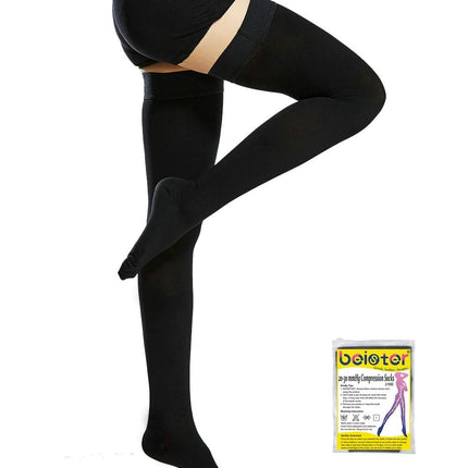 20-30 mmHg Medical Compression Stockings Women Men, Support Stockings with Closed Toes, Graduated Support for Varicose Veins, Edema