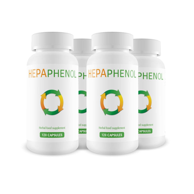 Hepaphenol - Manages Cholesterol Levels - Protects Us From Diabetes - Controls Our Energy - Protects Us From Diseases - 4 packs every 4 months