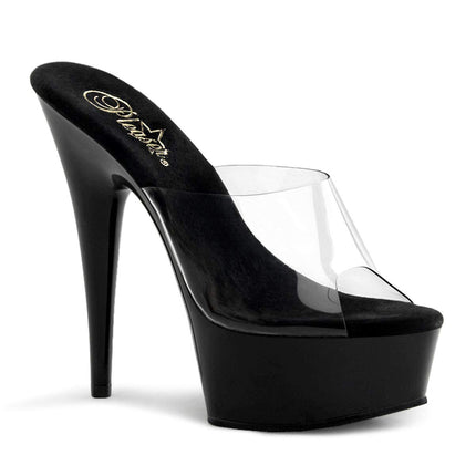 Pleaser DELIGHT-601 Women's Sandals, Transparent, 41 EU (8 UK/11 M US)