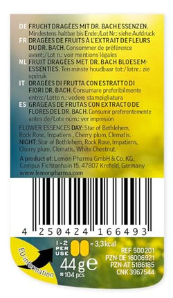 Original Bach Flower Remedy N°39 Emergency Stressless Day &amp; Night Tablets according to Dr. Bach by Lemon Pharma, Vegan