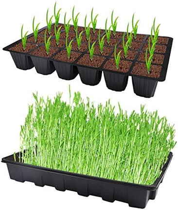 Richaa 5 pieces 120 cells cultivation set mini cultivation greenhouse small plants indoor greenhouse cultivation set cultivation tray with lid room greenhouse windowsill for indoor