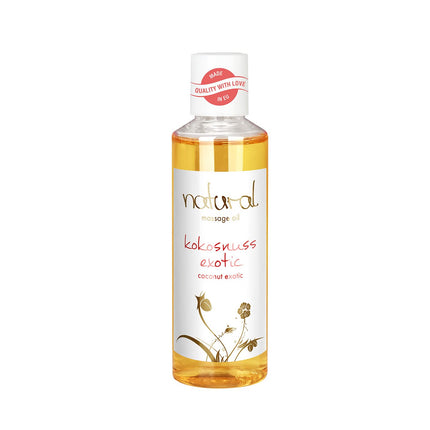 Natural, massage oil 'Exotic Coconut', natural ingredients for sensual massages, coconut scent, 100 ml