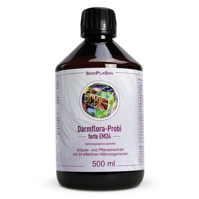 Darmflora-Probi forte EM24 | 24 live bacterial strains | 30 billion CFU | Immediately colony-forming | 500 ml | Natural manufacturing process
