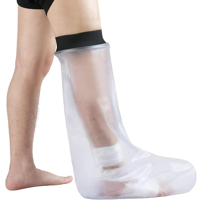 HKF HO KI HO Shower Protector Leg, Cast Protector Waterproof Leg, Reusable Water Protection for Arm Cast Keep Wounds and Bandages Dry While Bathing - Adult Short Leg - 66CM
