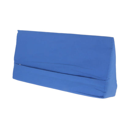 Cosiki Wedge Pillow Bed Body Side Wedge Pillow, Vein Pillow Leg Elevation Pillow, Blue Hidden Zipper Wedge Pillow Side Sleeper Washable Mattress Wedge (50 * 25 * 15cm)