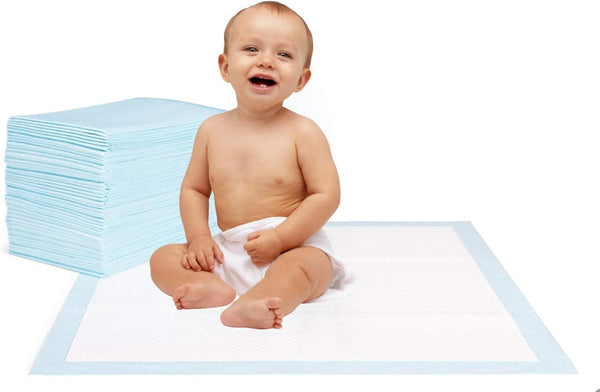 Incontinence pad for people with bladder weakness | 60 x 60 cm ▸ 90 pieces ▸ 6-ply | Highly absorbent incontinence pad | Also ideal for babies or as a puppy pad (90 pieces)