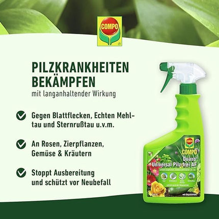 Compo Duaxo Universal Fungus-free AF, combats fungal diseases on ornamental plants, vegetables, and herbs, ready to use, 750 ml