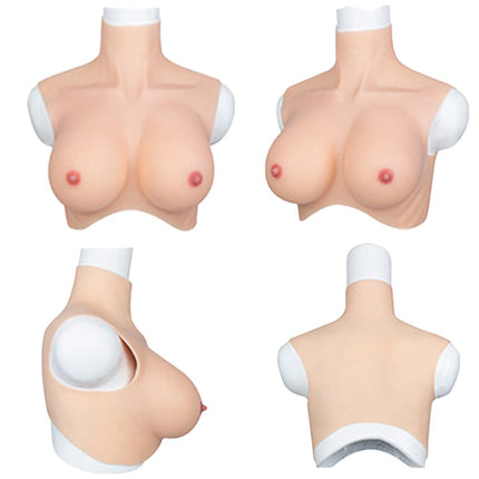 YINSUCDS Silicone Breast Forms Artificial Breasts Fake Breasts CG Cup Silicone Realistic Breast Forms Silicone Breast Plate False Breasts for Crossdresser Drag Queens Cosplay