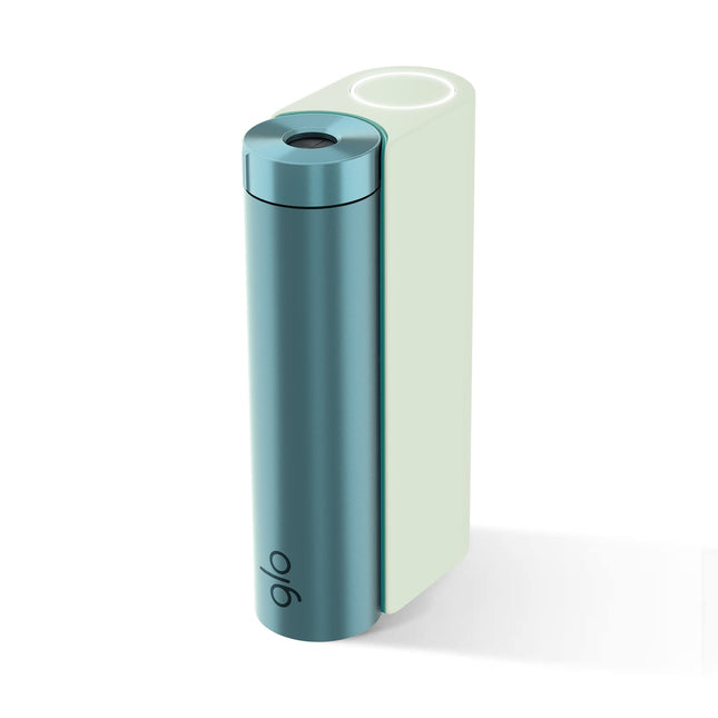 GLO Hyper X2 Tobacco Heater, Electric Tobacco Heater for Classic Cigarette Flavor, Alternative to E-Cigarettes, Easy Cleaning, Up to 20 Sticks per Battery Charge, Mint/Bluegreen