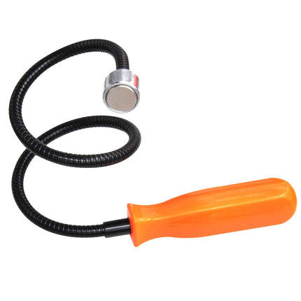 Flexible Magnetic Lifter, Magnetic Rod Tool, Flexible Magnetic Rod 22-4/5 inch, 20 lb Pulling Force, Magnetic Snake Grabber, Useful for Hard-to-Reach Places, Sink Drains, Mechanics, Automobiles